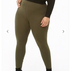 Dark green forever 21 leggings